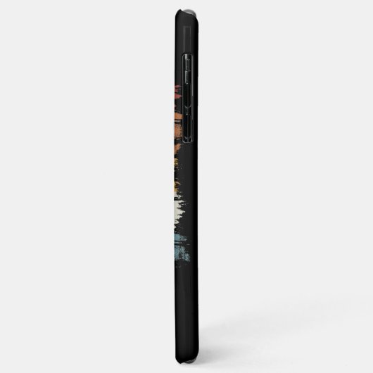 Retro  Triathlon Case-Mate iPhone Case (Achterkant/links)