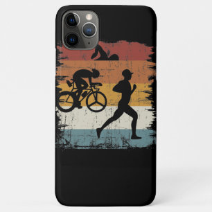 Retro  Triathlon iPhone 11 Pro Max Hoesje