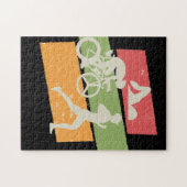 Retro  Triathlon Legpuzzel (Horizontaal)