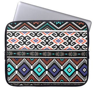 Retro Tribal Navajo: Geometrisch Naadloos. Laptop Sleeve
