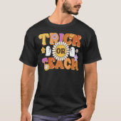 Retro Trick of Teach Ghost Teacher Halloween Costu T-shirt (Voorkant)