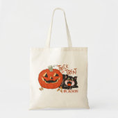 Retro Trick of Trick Custom Halloween Tote Bag (Voorkant)