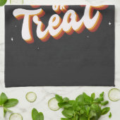 Retro-Trick or treat Theedoek (Gevouwen)