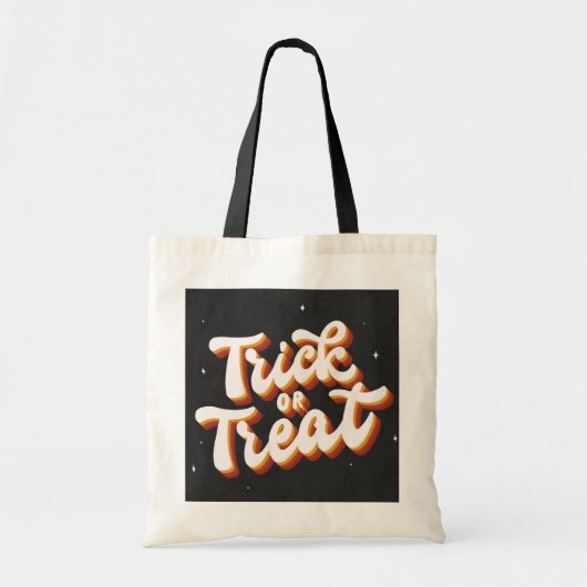 Retro-Trick or treat Tote Bag (Voorkant)