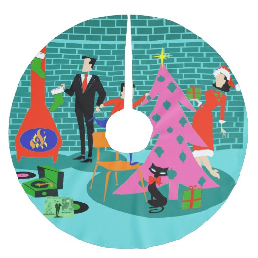 Retro Trimming kerstboomrok Kerstboom Rok (Voorkant)