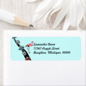 Retro Trip Highway Route 66 Retouradreslabel Etiket (Insitu)