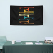 Retro Trombone - Jazz Spandoek (Beurs)