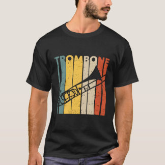 Retro Trombone Marching Band Trombonist I T-shirt