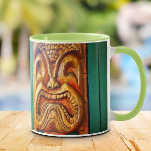 Retro Tropical Hawaii Tiki Fierce Cool Mok
