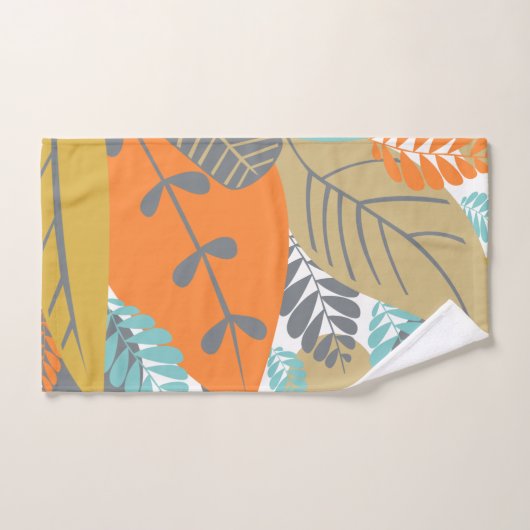 Retro Tropical Leaf Bath Towels mid Century Modern Bad Handdoek (Handdoek)
