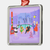 Retro Tropical Noël Ornement de Noël (Gauche)