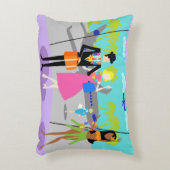 Retro Tropical Vacation Accent Pillow Accent Kussen (Voorkant(Verticaal))
