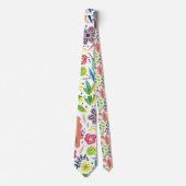 Retro Tropisch Paradijs Hawaiiaans patroon Stropdas (Voorkant)