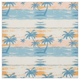 Retro Tropisch Strand Stof