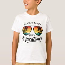 Retro Tropisch Strandvakantie Grafische T-Shirt