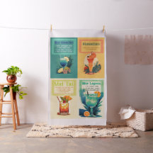 Retro Tropische Cocktail Recepten knippen en naaie