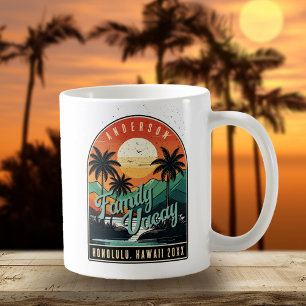 Retro Tropische Gezinsvakantie ID1135 Koffiemok