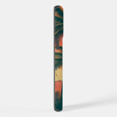 Retro/ tropische/Hawaïaanse zonsondergang iPhone Hoesje (Rechterkant)