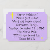 Retro Tropische kerstfeestdagen Kaart (Achterkant)