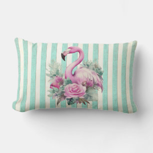  retro tropische roze flamingo kussen