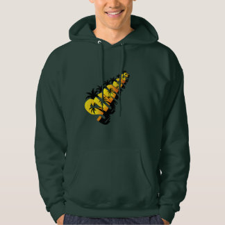 Retro Tropische Zomer Typografie Ontwerp met Palm Hoodie