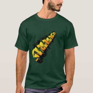 Retro Tropische Zomer Typografie Ontwerp met Palm T-shirt
