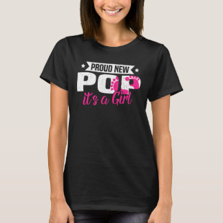 Retro Trots Nieuwe Pop Het is een meisje Gender Re T-shirt