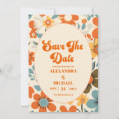 Retro Trouwfeest Save The Date (Voorkant)