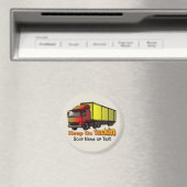 Retro Trucker 1 Magneet (Insitu (Vaatwasser))