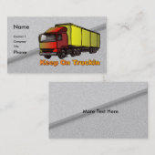 Retro Trucker 2 visitekaartjes (Voorkant / Achterkant)