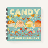 Retro truffels persoonlijk kookboek recept notitie notitieboek (Voorkant)