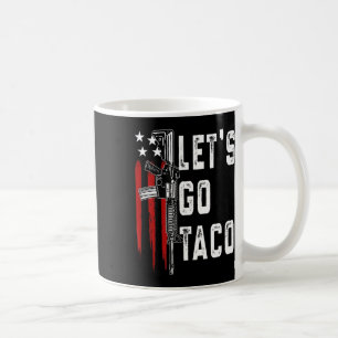 Retro Trump altijd kippen uit laten we gaan taco f Koffiemok