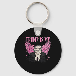Retro Trump is mijn Valentijn Trump Valentijnsdag Sleutelhanger