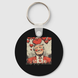 Retro Trump is mijn Valentijn Trump Valentijnsdag Sleutelhanger