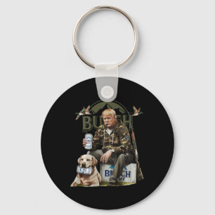 Retro Trump Jacht Herten Grappig Drink Beer Hunti Sleutelhanger