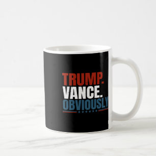 Retro Trump Vance Uiteraard Donald Trump Verkiezin Koffiemok