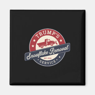 Retro Trump's Snowflake Removal Service Grappige T Magneet