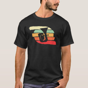 Retro  Tube Wind Instrument Muzikaal Pagina Nee T-shirt
