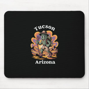 Retro Tucson Arizona Wandelroute Avontuur Cactus Muismat