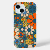 Retro Tuin Bloemen Bloemenpatroon Case-Mate iPhone Case (Achterkant)