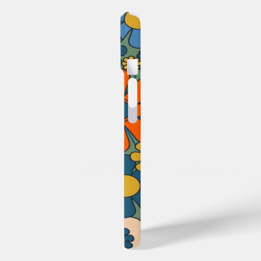 Retro Tuin Bloemen Bloemenpatroon Case-Mate iPhone Case (Achterkant / Links)