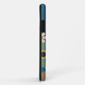 Retro Tuin Bloempatroon met Initialen Case-Mate iPhone Case (Achterkant/rechts)