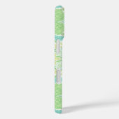 Retro tuinbloemen in groen en geel Case-Mate iPhone case (Achterkant / Rechts)