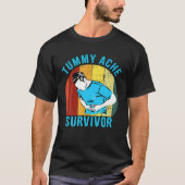 Retro  Tummy Ache Survivor T-shirt (Voorkant)