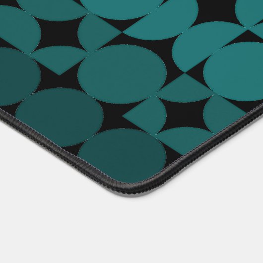 Retro Turquoise bleu bleu vert noir Pop Art Motif (Coin)