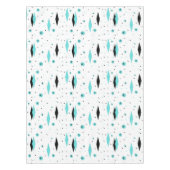 Retro Turquoise Diamonds & Starbursts Tablecloth Tafelkleed (Voorkant)