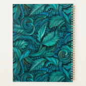 Rétro turquoise en cuir à outils nom monogramme (Dos)