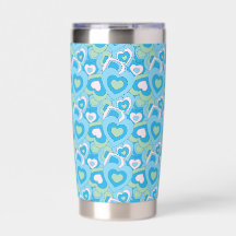 Retro Turquoise Hart Tumbler