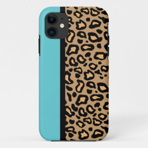 Retro Turquoise Leopard Print iPhone Case Gift