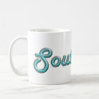 Retro Turquoise Southpaw Koffiemok